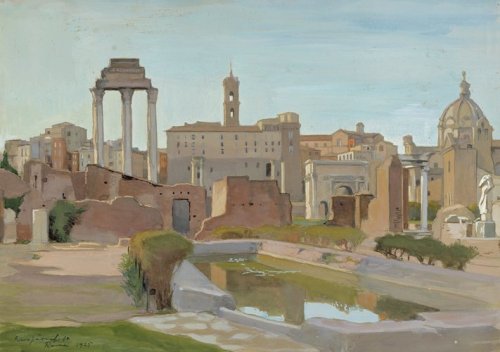 finnish-art-gallery:Forum Romanum, Eero Järnefelt, 1925, Finnish National Gallery