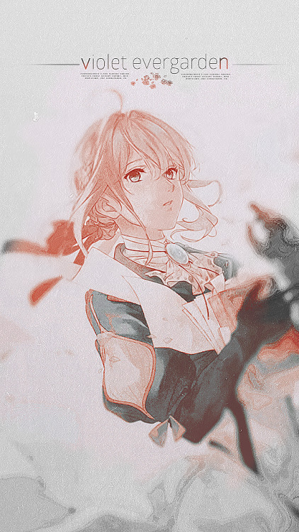 jetzui - Violet evergarden - Iphone Wallpapers↳ Requested by - Anon...