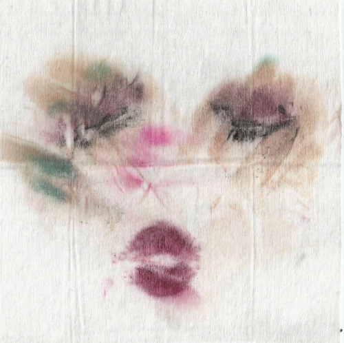 gelatinadeleche:face wipes.alysha laurene2015. pigment on cotton ;)