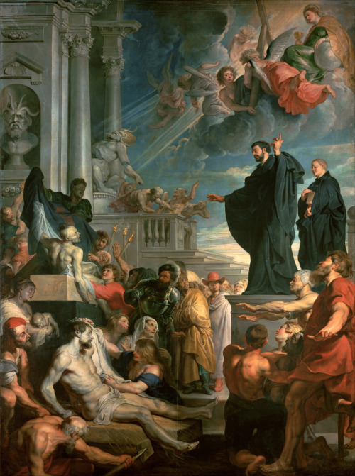 The Miracles of St. Francis Xavier, Peter Paul Rubens and preparatory modello.