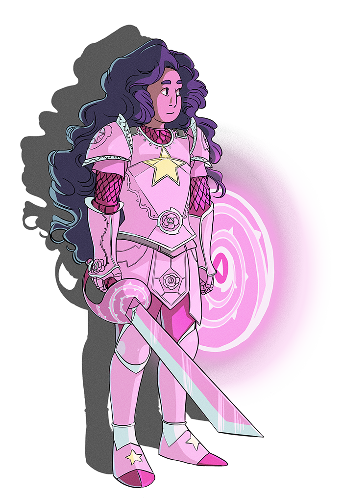 taikova:  knight stevonnie, because i love them so much and i love all the pink armor