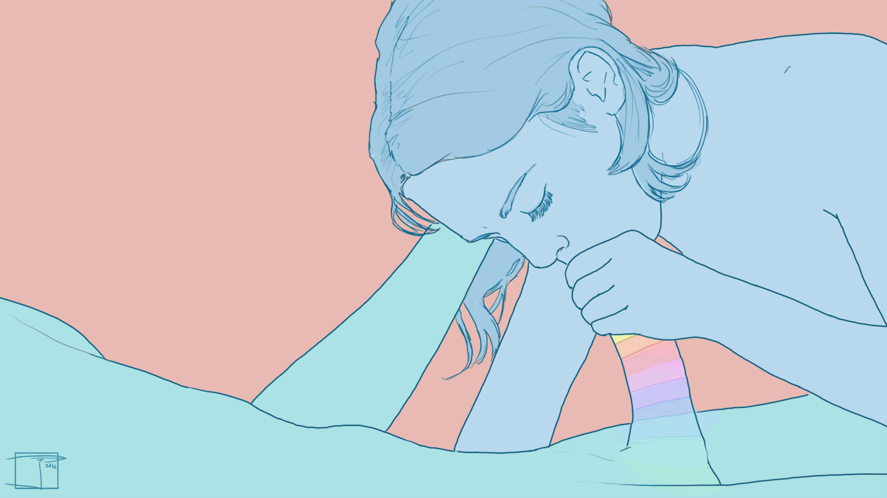 firefly-flashes:  I want to make him feel so good his cock oscillates rainbows. 