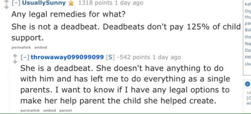 laughingacademy: dontbearuiner:  femme-with-cherries:  reluctant-companion:  sellthatpussy:  cheyennefinch:  adulthoodisokay:  ooooh my god oh my god ohh god  (h/t)  Let me get this straight.  1. She wanted an abortion. He didn’t. 2. She had baby and