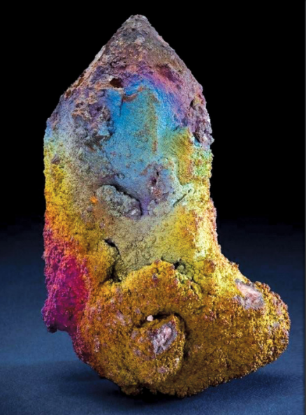 hematitehearts:Quartz coated with Iridescent HematiteLocality: Graves Mountain, Lincoln County, Geor