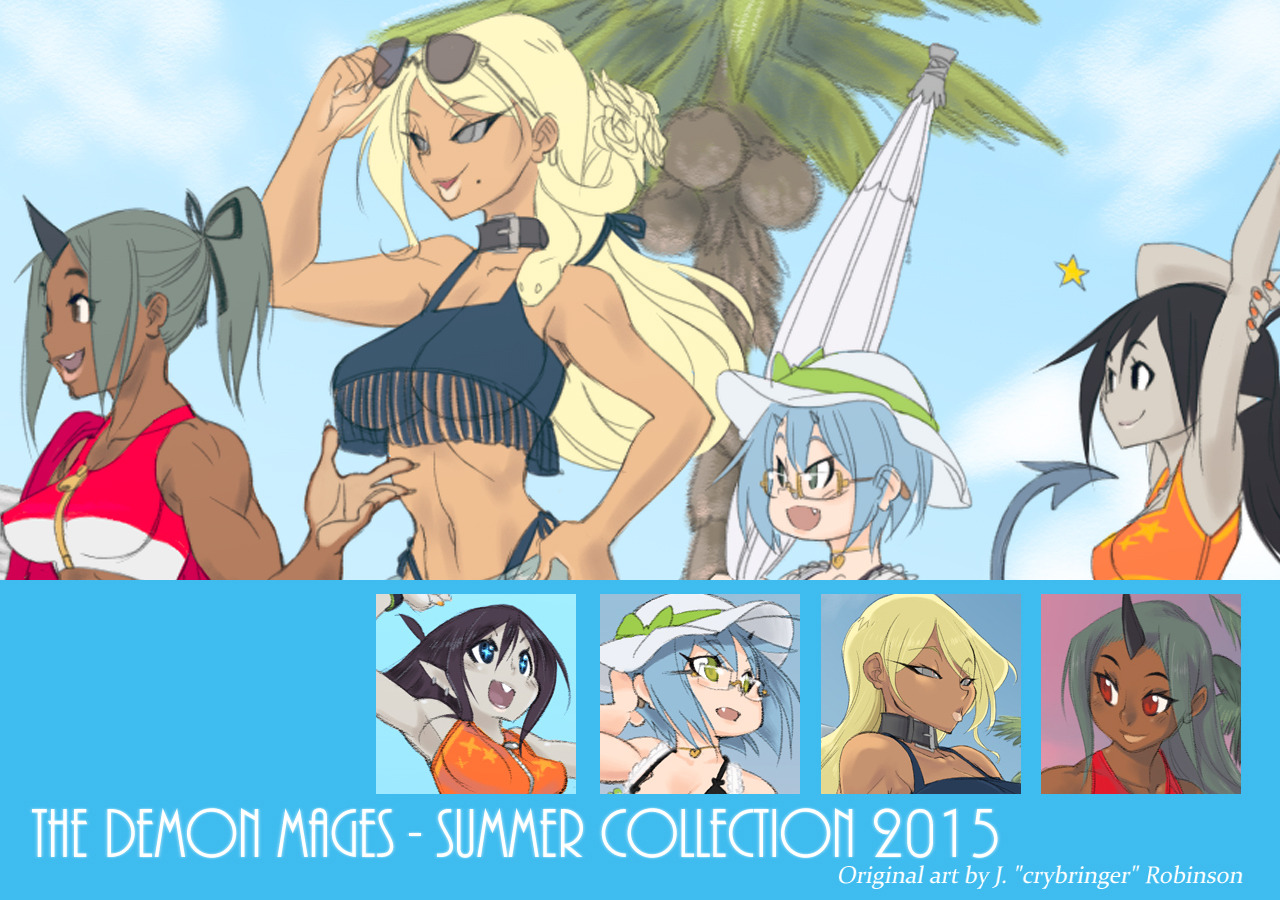 thedemonmages:  It’s here!   The Demon Mages in an exclusive art pack!A digital