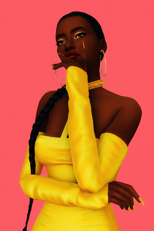 xldkx:  // dress* by @1-800-cuupid// hair* by @qicc// nails by @pralinesims *early access