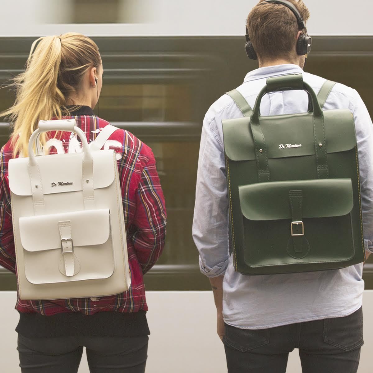 MARTENS — Double Docs: the Small Leather Backpack in