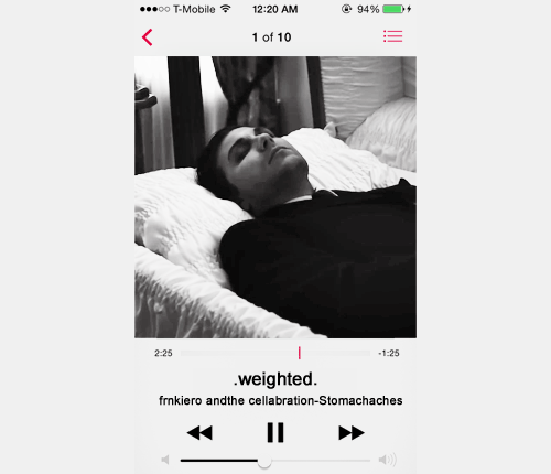 frankierospanties:  Stomachaches Music Videos