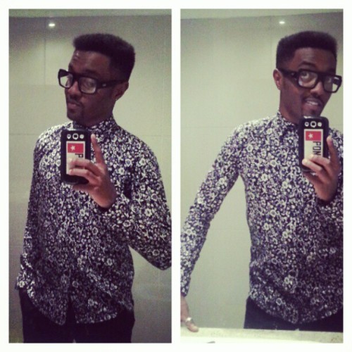 getting ready to go #partying last night #fashionblogger #fashion #fabric #print #prettyboyswag #sex