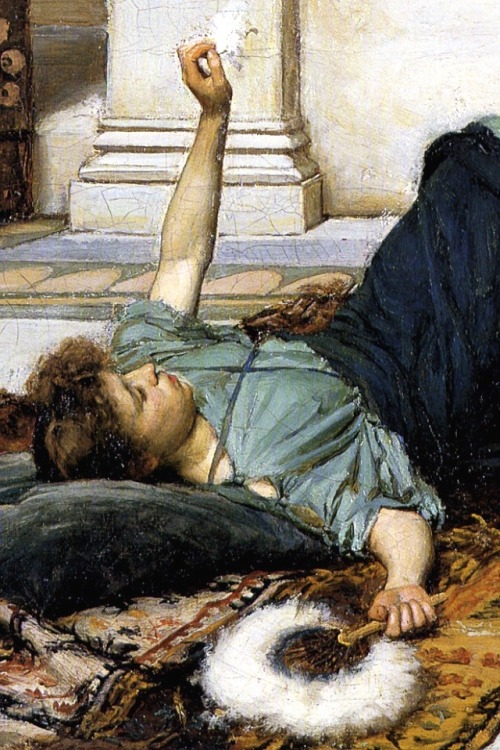 tierradentro: “Dolce Far Niente” (detail), 1879, John William Waterhouse.