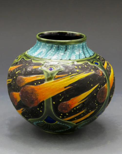 Any Given TuesdayArt Nouveau vase by Stephanie Young of Calmwater Designs