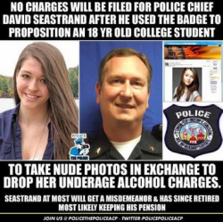 unite4humanity:  feministingforchange:  More good news about the lack of white police accountability in America. h/t @Bipartisanism Pin this on Pinterest  I saw this the other day on Facebook. Glad you posted it. Funny how this WM cop keeps his pension,