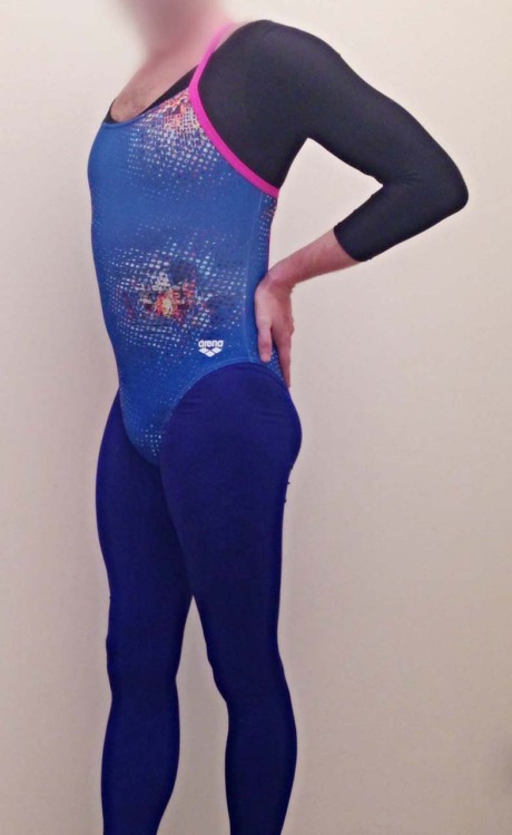 leotard and swimsuit is a perfect comboalso loving then feel of the leggings around my legs and ass