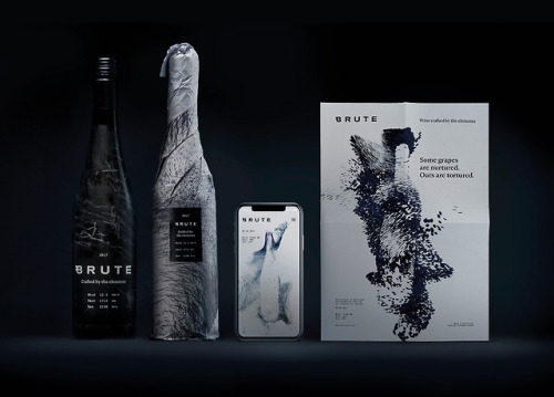 BRUTEGerman wine maker whose branding (put together by Patrik Huebner) is defined by realtime meteor