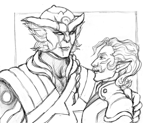 Decided to post some sketches I still haven’t got around to cleaning up. I think Coran and Kolivan w