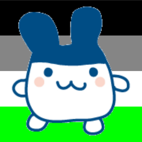 some square character icons on the alt agender flag!! from Agendericons.carrd.co(top row: ichigotchi