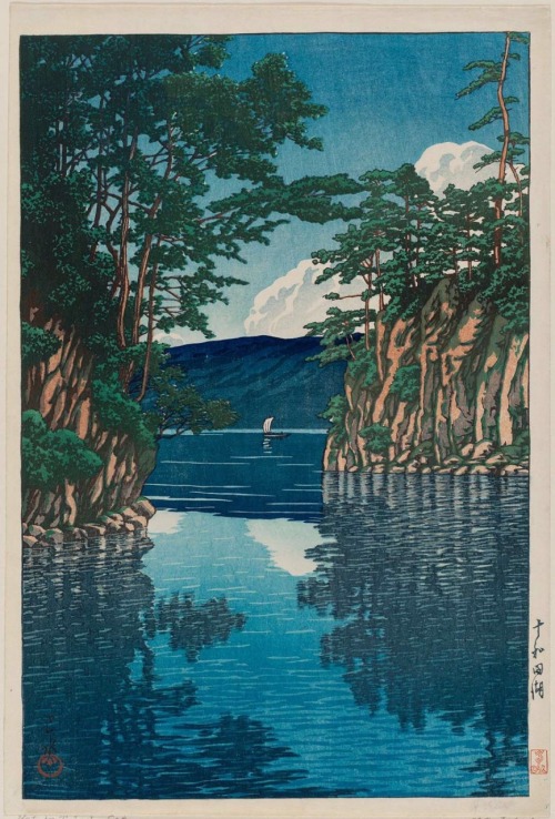 Kawase Hasui, “Lake Towada” &amp; “Wisteria at Kameido”