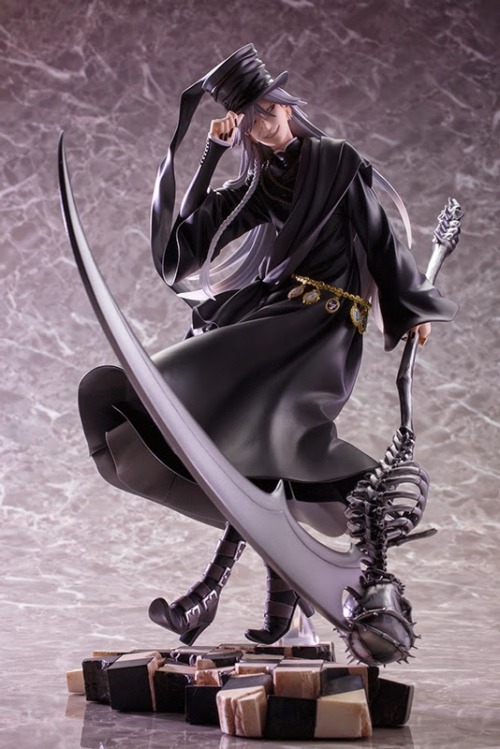 rinfiora:    ARTFX J 黒執事 Book of Circus 葬儀屋  ARTFX J Black Butler (Kuroshitsuji) Book of Circus Undertaker PVC Figure Size: Height 24.5cm (1/8 Scale)Price:  12000yen / approx.  US$ 88.71 Release Date:  October 2015 Pre-order.