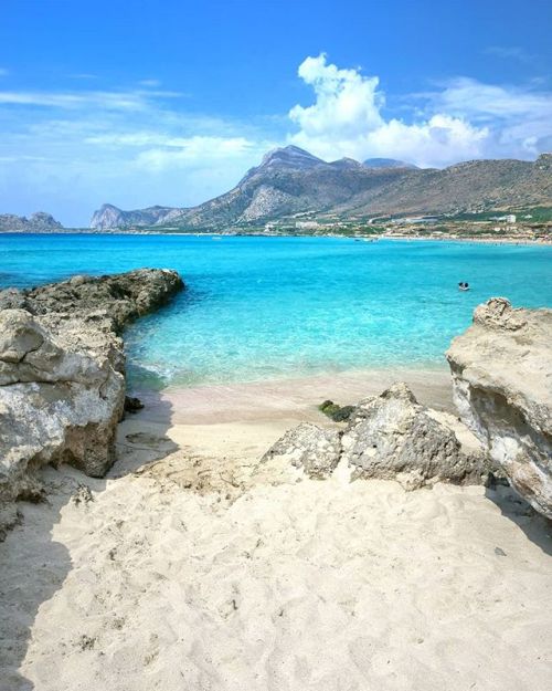 Falasarna beach in Crete, Greece! Picture by @allincrete via Instagram.