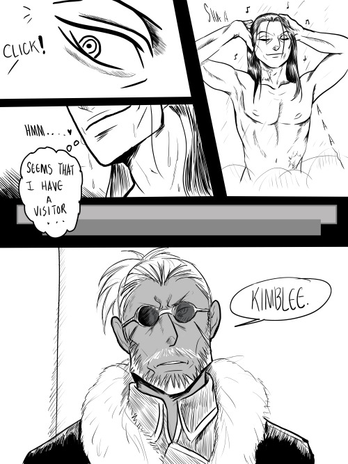 Confrontation (FMAB Fan Comic)Kimblee pays a visit to Fort Briggs for some mission business. Lets ju