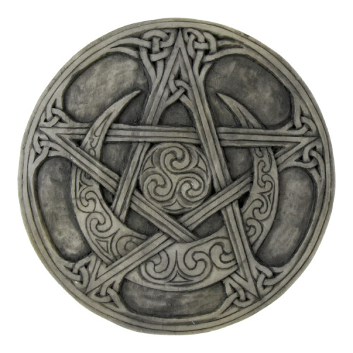 New, Celtic Moon Pentacle Plaques: now at Eclectic Artisans Pagan Marketplace. This magical pentacle