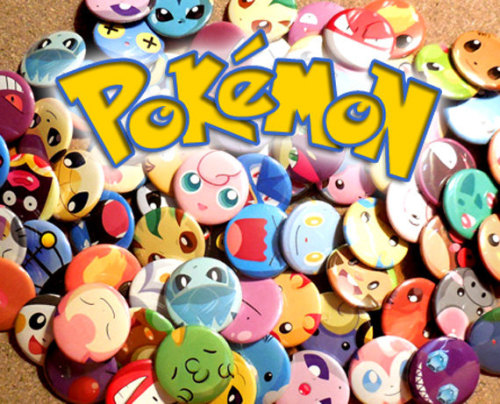 Decorate your backpack with your own Pokemon Mix &amp; Match 1.5&quot; Button Set! Only $1 or less p