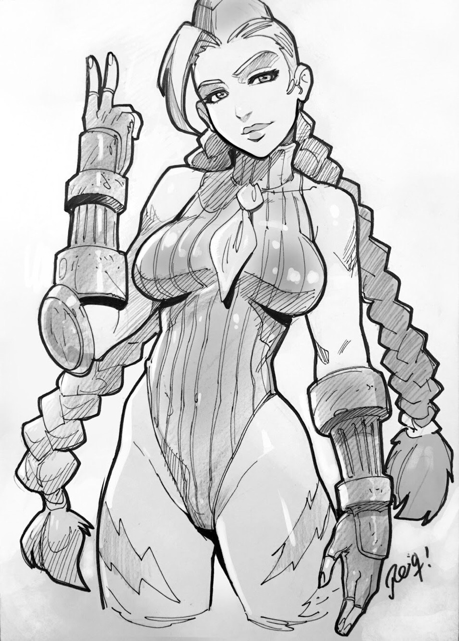 reiquintero:  Cammy! Cammy! On her sweet side:) another Con Sketch :) enjoy and reblog!