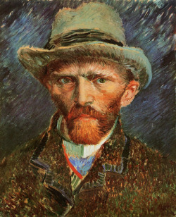 classic-art:  Self Portrait with Grey Felt Hat Vincent van Gogh, 1886 