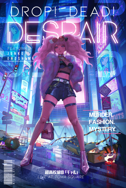 danganfashionzine:  COVER REVEAL   We are excited to present to you the Drop! Dead! Despair! cover a