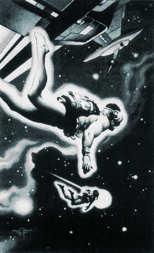 thevaultofretroscifi:  Stephen Fabian, Space Swimmers 