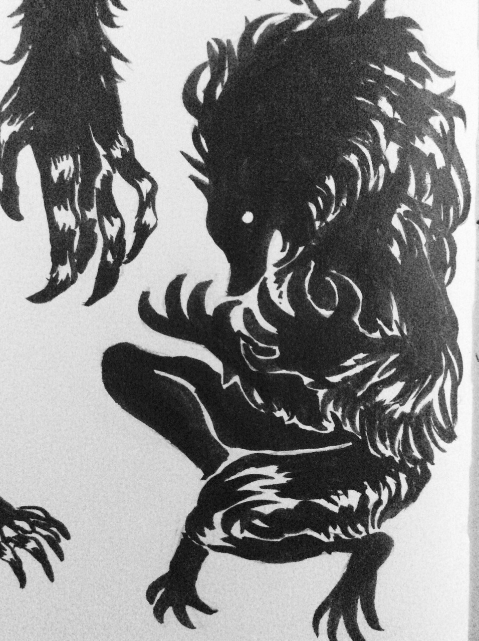 moth-mortem: Been feeling very inspired by the shaggy furred beasts from bloodborne,