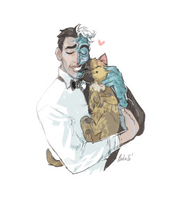 thedrawingduke:  Two Face and Two-faced Venus