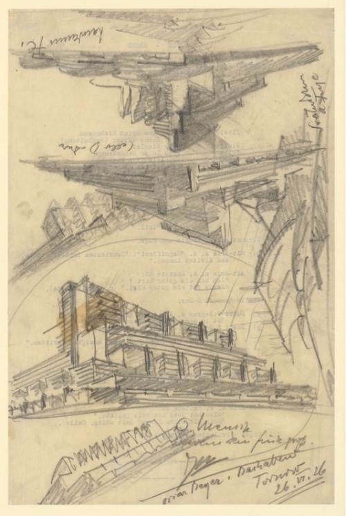 Erich Mendelsohn, Musical Sketches 1919–1926. 1/ Brahms, Sextett, 1.Satz. 2/Contrapunctus 18 3/Oscar