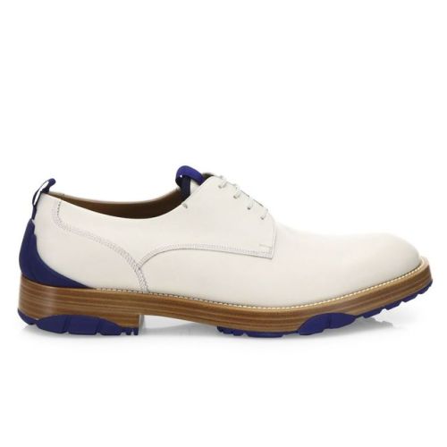 Salvatore Ferragamo — Fulgor Calfskin Leather Dress Shoes. • Contrasting sole • Calfskin leather upp