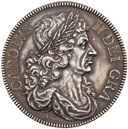 An Extremely Rare Charles II Pattern Crown, 1663, Sold For $649,000The masterwork engraved by Thomas