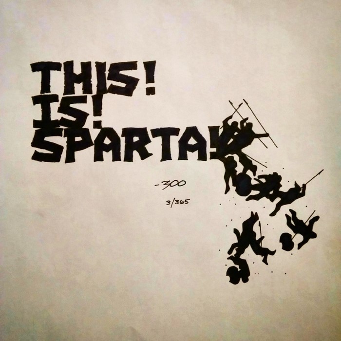 pr1nceshawn:    365 Days of Hand Lettered Movie Quotes by Ian Simmons.   