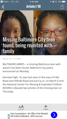 Thank God They Found Kennedi  Http://Foxbaltimore.com/News/Local/Missing-Western-High-Teen-Found-Safe