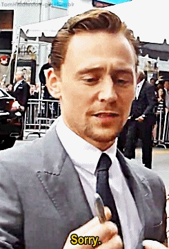 lokisarmy1964:  coporolight:  tomhiddleston-gifs:   Thomas Sorry William Hiddleston