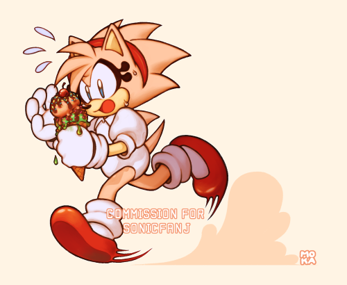 ROSY THE RASCAL Painted Chibi Commission for @sonicfanj \( > ᄌ < )/ IG | Twitter | Commission 