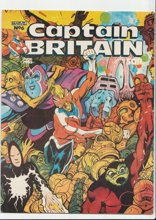 browsethestacks:  Vintage Comic - Captain Britain #06  Pencils: Alan Davis Inks: Alan Davis Marvel (June1985)