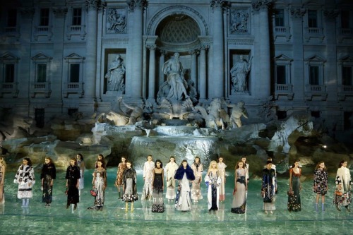 Fendi 90 anniversary at La Fontana Di Trevi