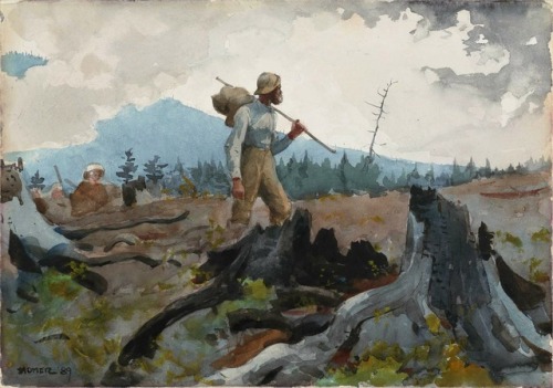 The Guide and Woodsman (Adirondacks), Winslow Homer, 1889
