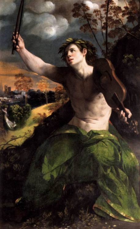 lyghtmylife:  DOSSI, Dosso [Italian High Renaissance Painter, ca.1490-1542]Apollo1524Oil on canvas, 1194 x 118 cmGalleria Borghese, Rome 