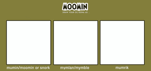 Original template by @briviting!!!Snörblomma as a moomin, mymble, and mumrik :,)) They just look lik