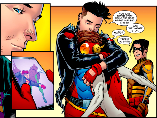 dailydccomics:who is sobbing? not me i’m not crying over fictional friendshipsYoung Justice vol 3 #1