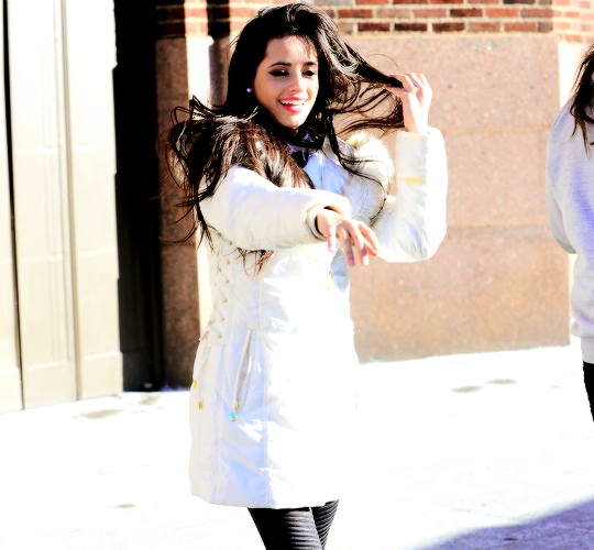 itscamilizer: Camila leaving the Z100 Studios in New York - February 3, 2015.