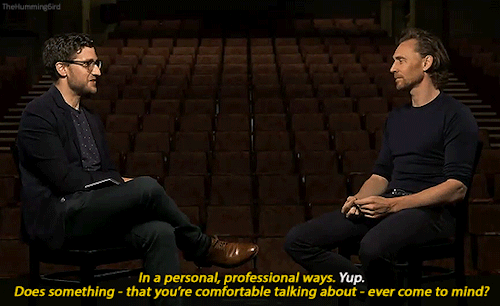 thehumming6ird:‘Many of the characters I’ve played have been betrayed. I mean, Loki does a lot of be