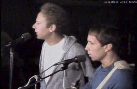 Simon & Garfunkel Singing Homeward Bound At The Press Conference On The Eve Of The Concert In Central