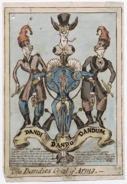 “The Dandies Coat of Arms,” by George Cruikshank, 1819.