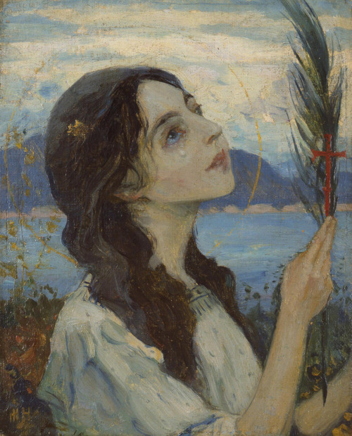 maertyrer:  Mikhail Vasilyevich Nesterov Saint Barbara 1924